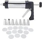 XIASABA Cookies Press Maker Stainless Steel Cake Pastry Decorating Nozzle Set Ideal DIY Baking Tools for Homes Bakeries and Dessert Shops