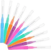 Cabilock 50Pcs Interdental Cleaning Brushes for Portable Toothpick Tools Gentle Bristle Design for Food Particle Removal and Care