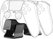 SPEEDLINK PS5 Charging Adapter: Modern, Sleek Black TWINDOCK Charger for DualSense & DualSense Edge Controllers via USB