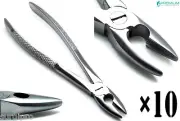 10× Surgical Dental Extracting Mead Forceps MD1 Upper Incisors Teeth Instruments