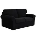subrtex 5 Pieces Stretch Sofa Slipcover Sets Couch Cover Sets Backrest Cushio...