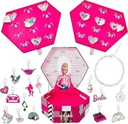 Barbie Advent Calendar 2023 | Christmas Jewellery Box Countdown Calendar for Girls | Includes Bracelet & Charm Gifts