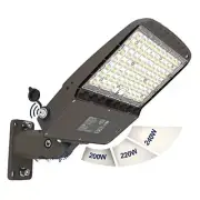 Dusk to Dawn LED Parking Lot Lights,240W 220W 200W Outdoor led Pole 1 Pack