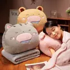 Animal Soft Cartoon Animal Pillow Plush Travel Pillow Children