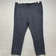 Billy Reid Blue Mobile Chino Herringbone Pattern Pants Size 40 Made In USA NWT
