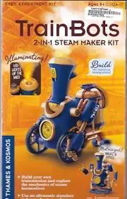 Thames & Kosmos TrainBots 2-in-1 STEAM Maker Experiment Kit Build 2 Robots STEM