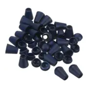 Bell End Stopper Cord Rope Lock for Drawstring Bag, Dark Blue 50pcs