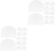 [Alipis] 2sets Chef Hat Trucker Cap Running Cap Catering Hat White Paper 12pcs*2