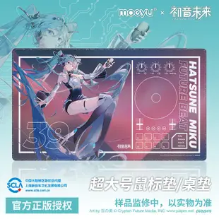 Moeyu 初音未來miku週邊超大鼠標墊二次元vocaloid/V傢動漫桌墊