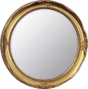 Funerom Vintage 12.2 inch Decorative Wall Mirror Hanging Mirror Round Gold