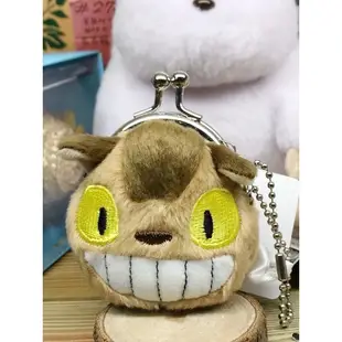 日本正版 宮崎駿 豆豆龍 龍貓 Totoro 小煤炭 小黑炭 絨毛娃娃 珠扣 鐵扣 零錢包 錢包 珠鍊掛飾 吊飾