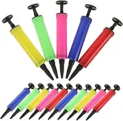 GLEAVI 15pcs Push Inflator Pumper Machine Inflatable Car Device Tire Inflator Electric Balloon Blower Pump Inflators Tank Float Nozzle Tube Rechargeable Paddle Helium Plastic
