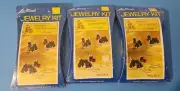 Lot of 3 Vintage LeeWards Beaded Poodle Keychain Kits - Makes 9 Poodle Keychains