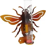 Rain Gauge Rain Measure Gauge for Yard Decorative Outdoor Thermometer Water Gauge for Potted Plants Rain Meter Vintage Garden Decor Replacement Glass Float Height Gauge Small Rain