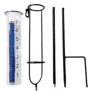 Rain Gauge Outdoor - Large Rain Gauge Outdoor with Stake,Large Clear Numbers Measuring Tool, Precipitation Monitor for Yard Fence Lawn Farm