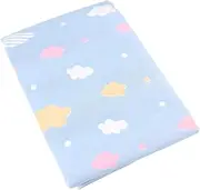 RORPOIR Diaper Changing Mat Washable Crib Mattress for Soft with Blue Clouds Pattern Portable for Home and Travel