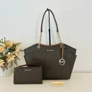 Michael Kors Purse & wallet jet set travel large chain tote shoulder bag brown