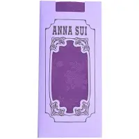 在飛比找Yahoo奇摩購物中心優惠-ANNA SUI 玫瑰花圖騰LOGO靜電防止加工半統襪(紫色