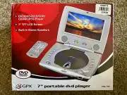 GPX PDL705 7" Portable DVD/CD/JPEG Player with Remote - NEW/NOS! Originally $175