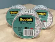 Scotch Brand Duct Tape Roll 3M Cat with Glasses Duck Tape Lot of 3 rolls New