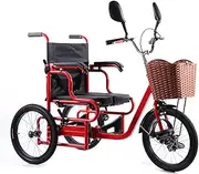 Pedal Bicycles for The Elderly, Rehabilitation Exercise, Manpower Pedal Tricycles, Foldable Wheelchairs for The Elderly, Shopping/Grocery Shopping