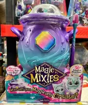 Magic Mixies Magical Real Misting Purple Cauldron with Interactive 8" Blue and P