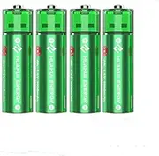 4X HUAHUI Micro USB Rechargeable Lithium 1000mah AA Battery 1.5V 1000+ Cycle
