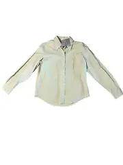 NWT Vintage New Anne Klein Top Women’s 12 Light Green Collard Button Up Shirt