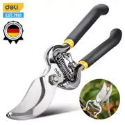 DELI 8 Inch Garden Pruner Shears SK5 Blade Pruning Scissors for Bonsai Fruit Tre