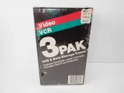 Vintage VCR Clamshell Cases KMart VHS & Beta 3-Pack
