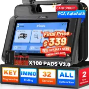 XTOOL X100 PADS V2.0 Car Key Programmer Diagnostic Tool FCA AutoAuth With EEPROM