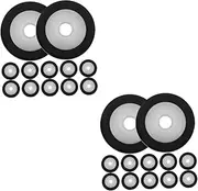 Gatuida 24 Pcs Replacement Pinch Roller for Cassette Tape Deck High Strength Wear-Resistant for Video Audio Equipment