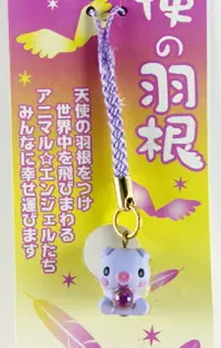 在飛比找樂天市場購物網優惠-【震撼精品百貨】日本手機吊飾 天使羽根-手機吊飾-豬造型-紫