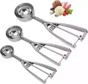 Cookie Scoop Set - Small/1 Tablespoon, Medium/2 Tablespoon, Large/3 Tablespoon -
