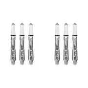 2x 9pc Target Pro Grip Spin Shaft Multipack Medium - Clear