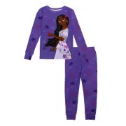 Encanto Isabela Girl's Purple Floral Character Pajama Set, Size 10