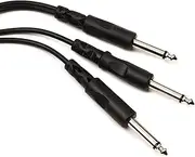 Hosa 1/4-Inch TS to Dual 1/4-Inch TS Y Cable, 3 Feet
