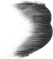 Elegant Black and Grey Simulated Beard Fake Mustache for Men's Halloween Costumes and Parties