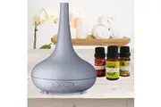 Essential Oil Diffuser Ultrasonic Humidifier Aromatherapy LED Light 200ML 3 Oils