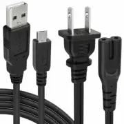 OEM AC Power Cord Cable For Original Playstation PS2 PS3 PS4 Slim / Super Slim