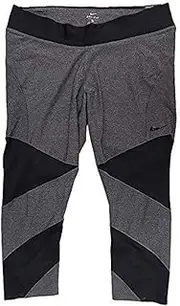 [Nike] Women's Power Dri-Fit Training Compression Pants Plus Sizes Grey Black AA8288 032
