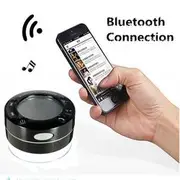 Mini IPX7 Waterproof Shockproof Wireless Stereo bluetooth Speaker Temperature Humidity Display 24 BLACK