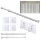 Heavy-Duty Tension Curtain Rod Spring Load Adjustable Curtain Pole 11.8" to19.7"