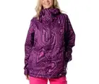Volcom Ayers Insulated Jacket Womens Snowboard Ski 15k Waterproof XS Purple $200