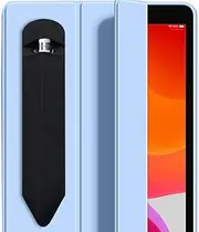 SIXFU Pencil Holder Compatible with Apple Pencil Pro/ 2nd Generation/ 1st Generation/USB-C Pencil, Adhesive Elastic Sleeve Pocket for iPad Pencil and Multiple Types Stylus Pen (Black)