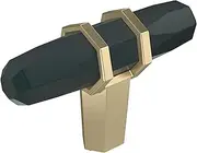 [Amerock] BP36647BBRBBZ London Cabinet Knob, 2-1/2 in (64 mm) Length, Black Bronze/Golden Champagne