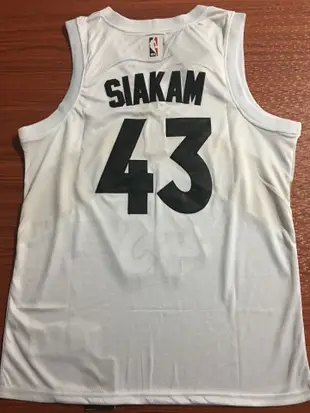 帕斯卡·西亚卡姆(Pascal Siakam) NBA猛龙西亚卡姆 城市版 白色 43号