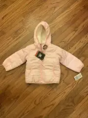 ZEROXPOSUR Coat/Jacket Toddlers Sz 24 months Pink With Faux Fur Retail $50. NWT