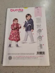 Burda Sewing Pattern 9311 Babies Toddlers 3M-3y Coat Jacket Side Ties and Pants