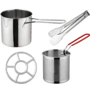 Home Deep Fryer Basket Fry Basket With Pot French Fries Fryer Kit